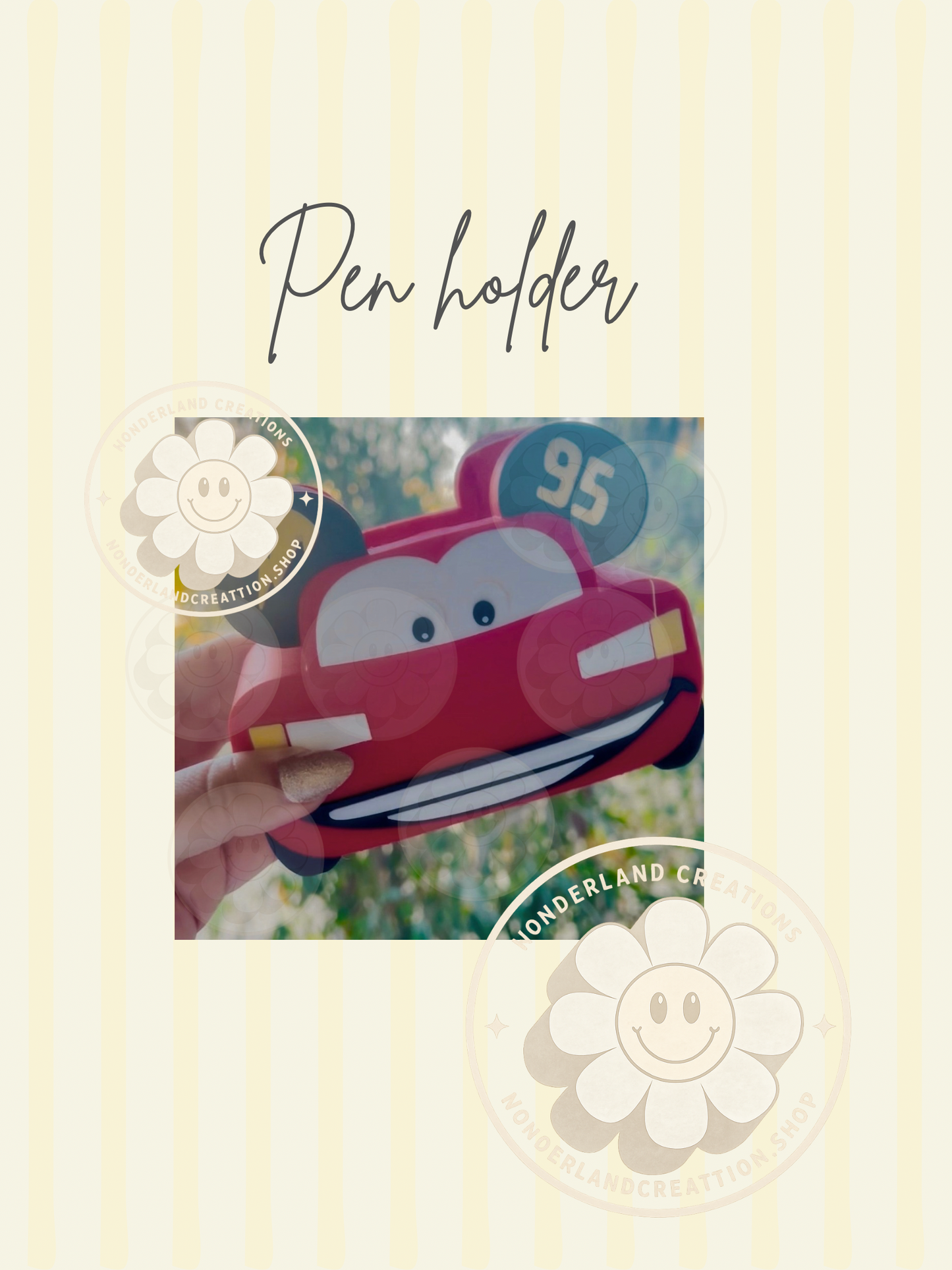 Red Car Pen holder
