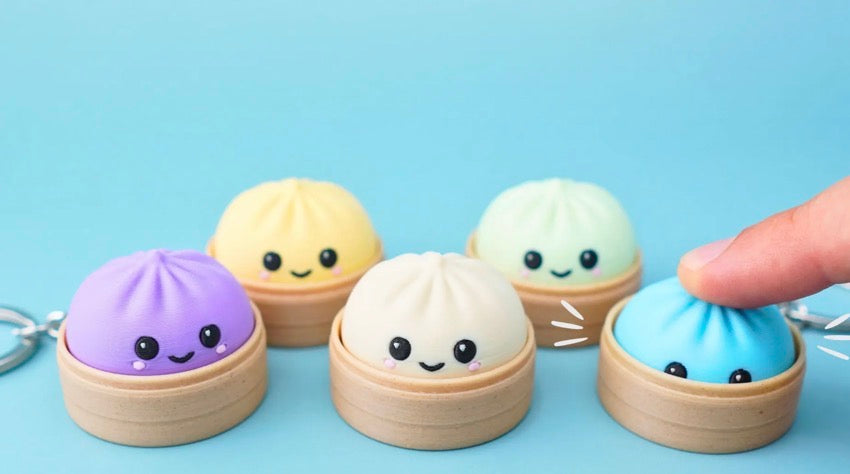 Dumpling Clicker Keychain
