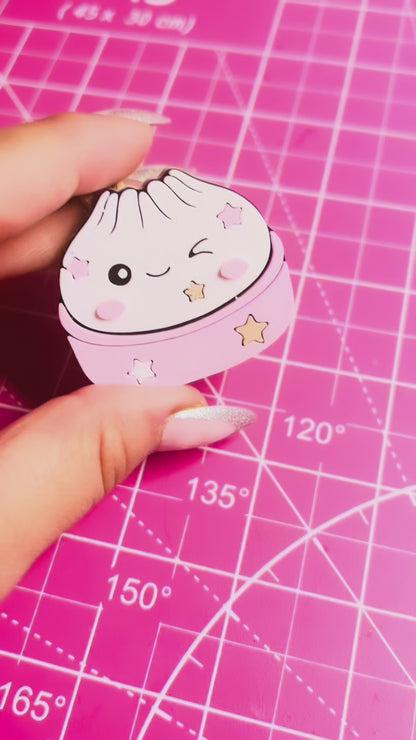 Dumpling Clicker Keychain